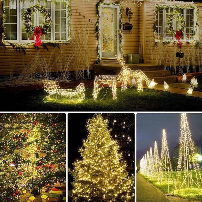 5pcs 2m Copper Wire LED String Lights