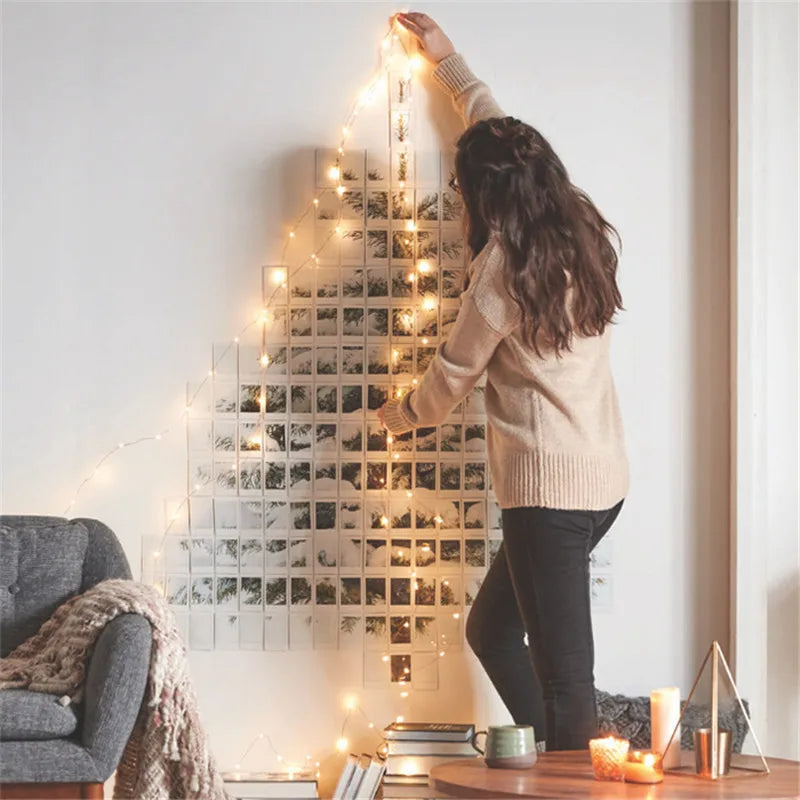 5pcs 2m Copper Wire LED String Lights