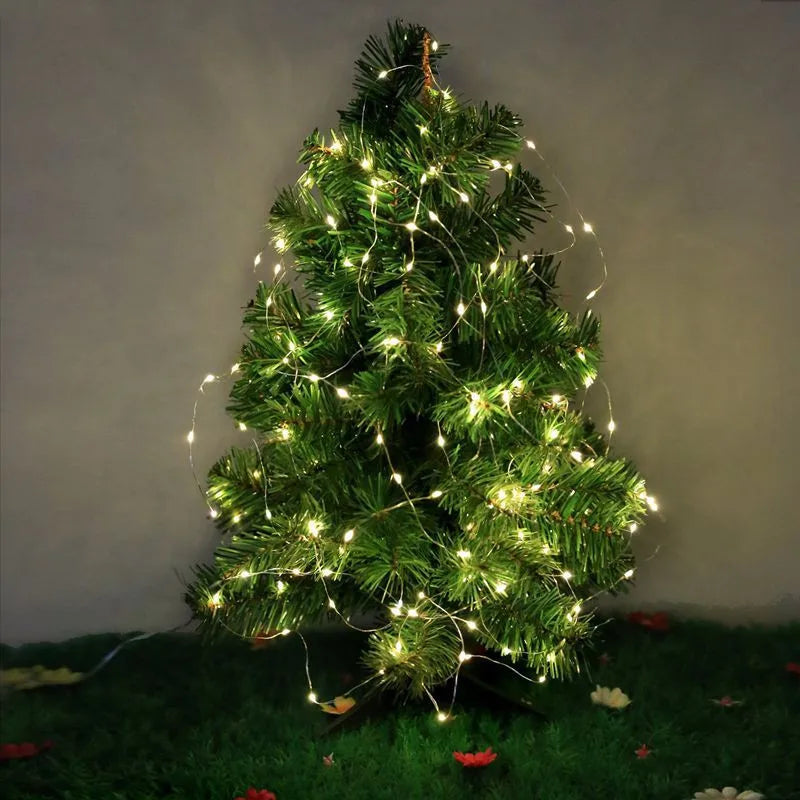5pcs 2m Copper Wire LED String Lights