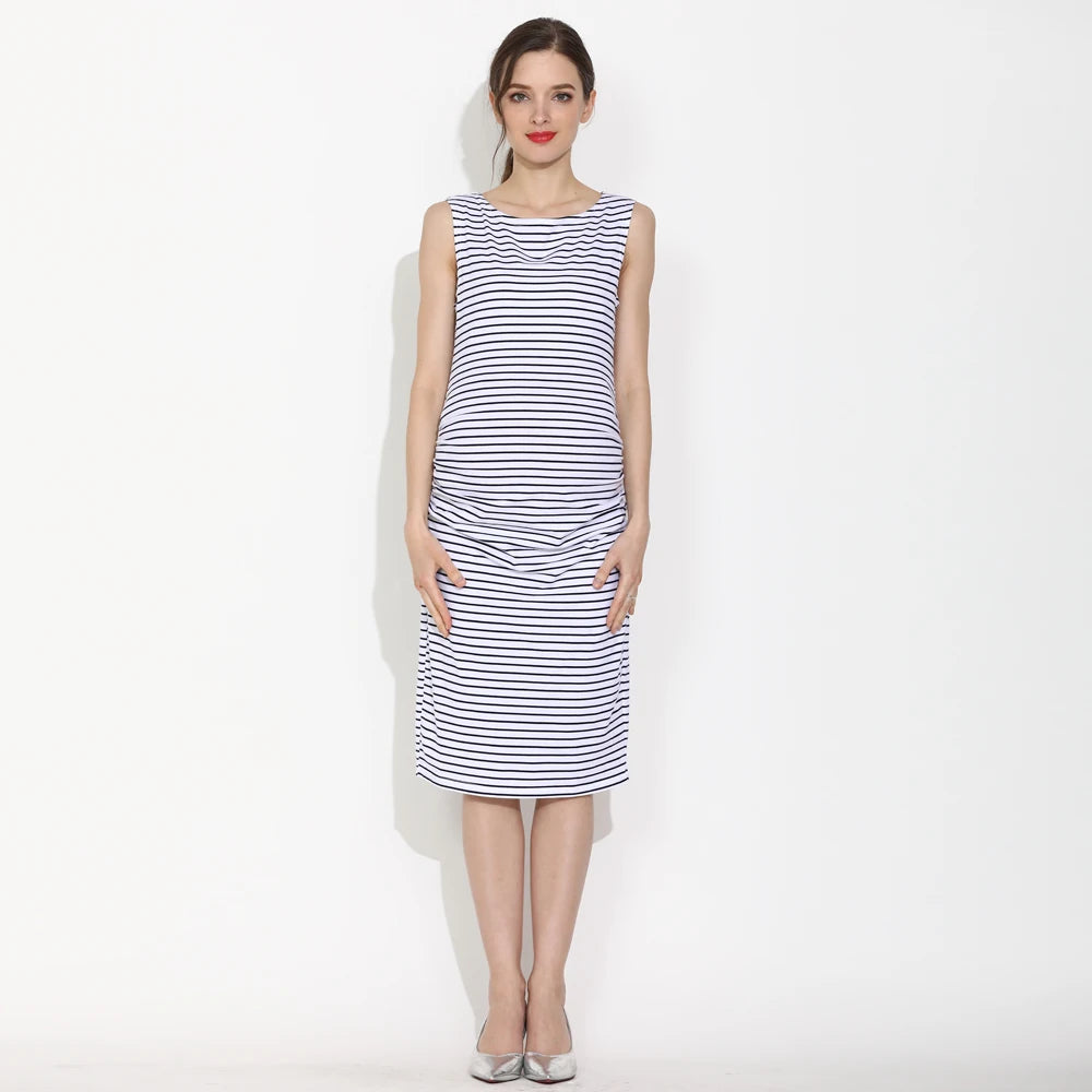Sleeveless Summer Maternity Dress