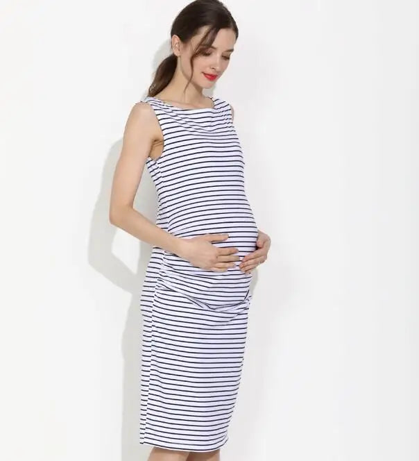 Sleeveless Summer Maternity Dress