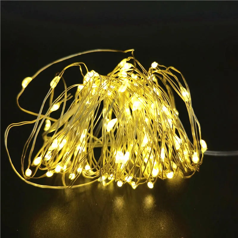 5pcs 2m Copper Wire LED String Lights