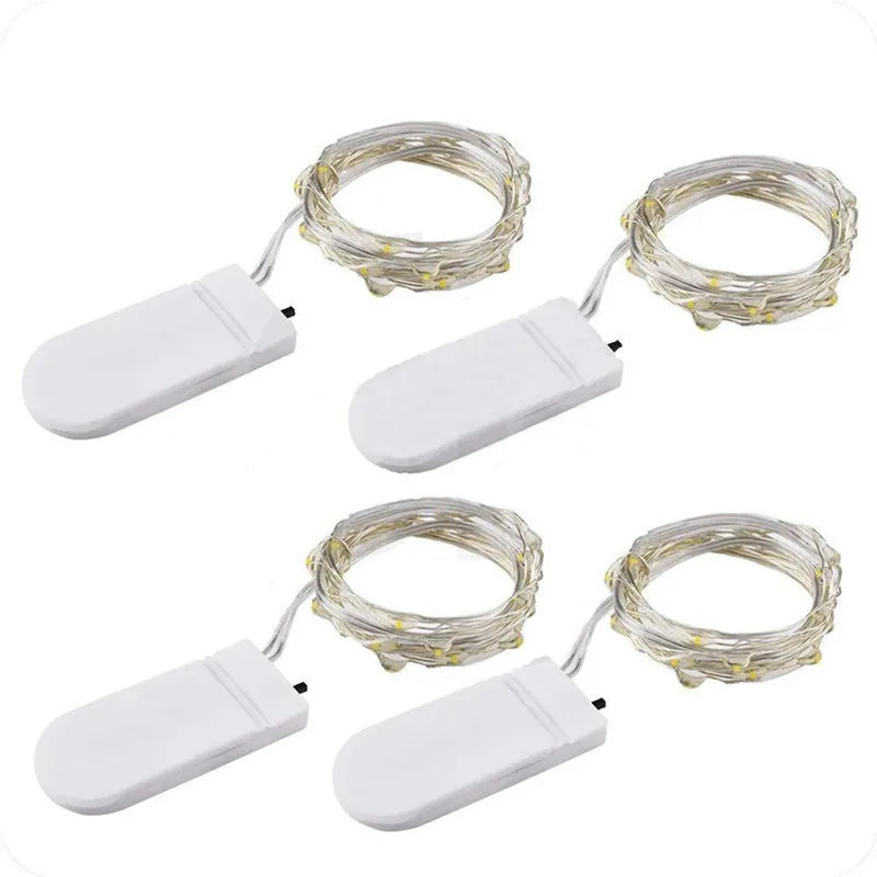 5pcs 2m Copper Wire LED String Lights