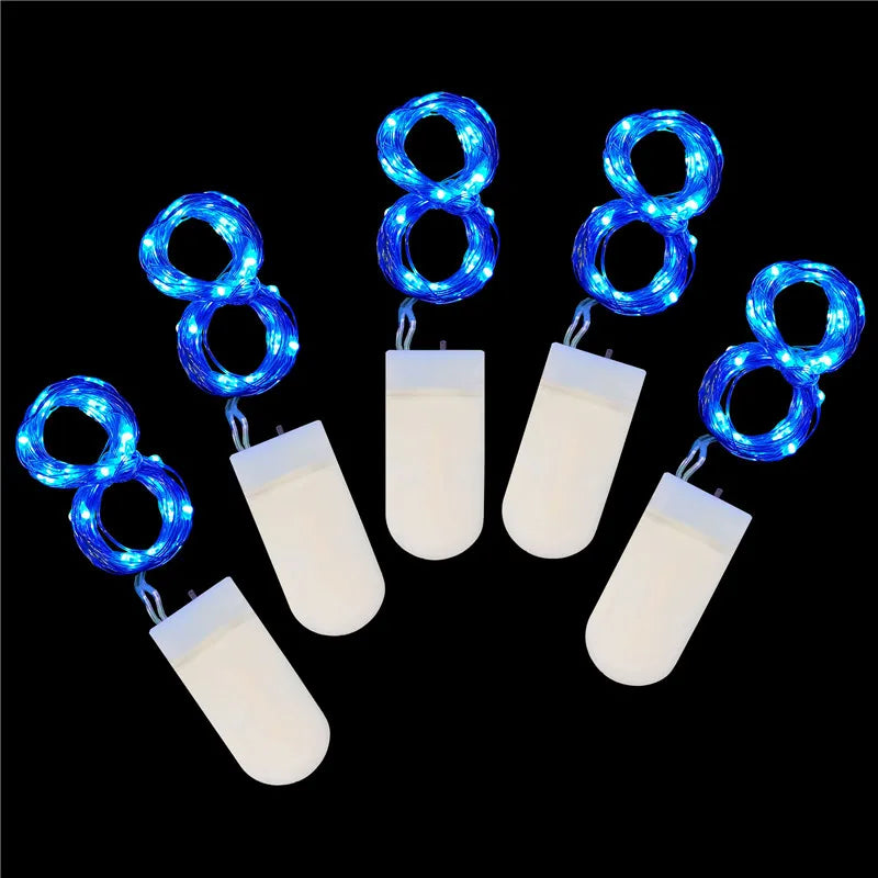 5pcs 2m Copper Wire LED String Lights