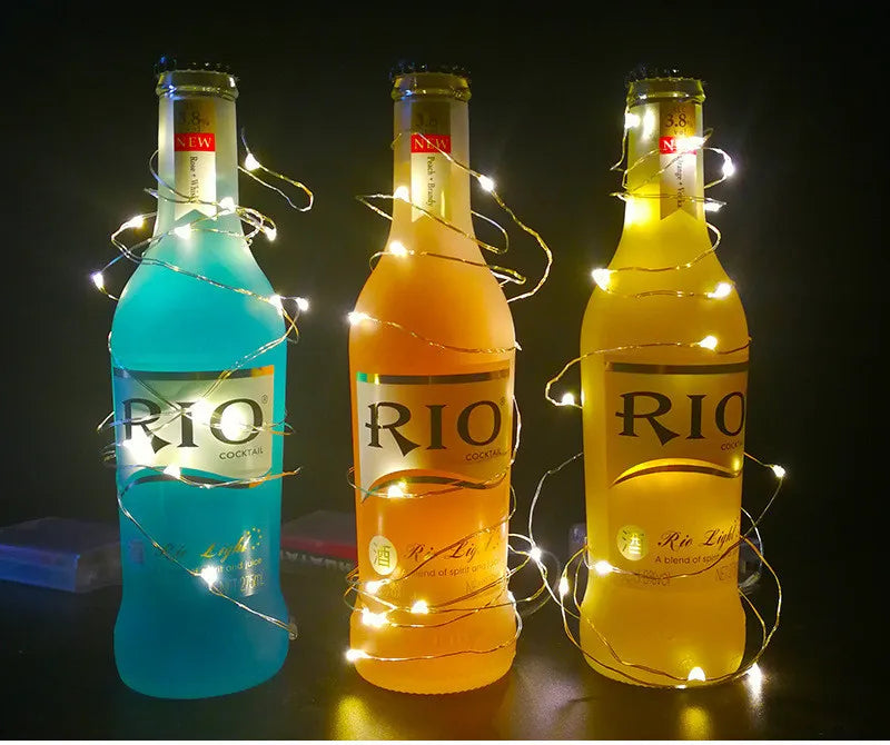 5pcs 2m Copper Wire LED String Lights