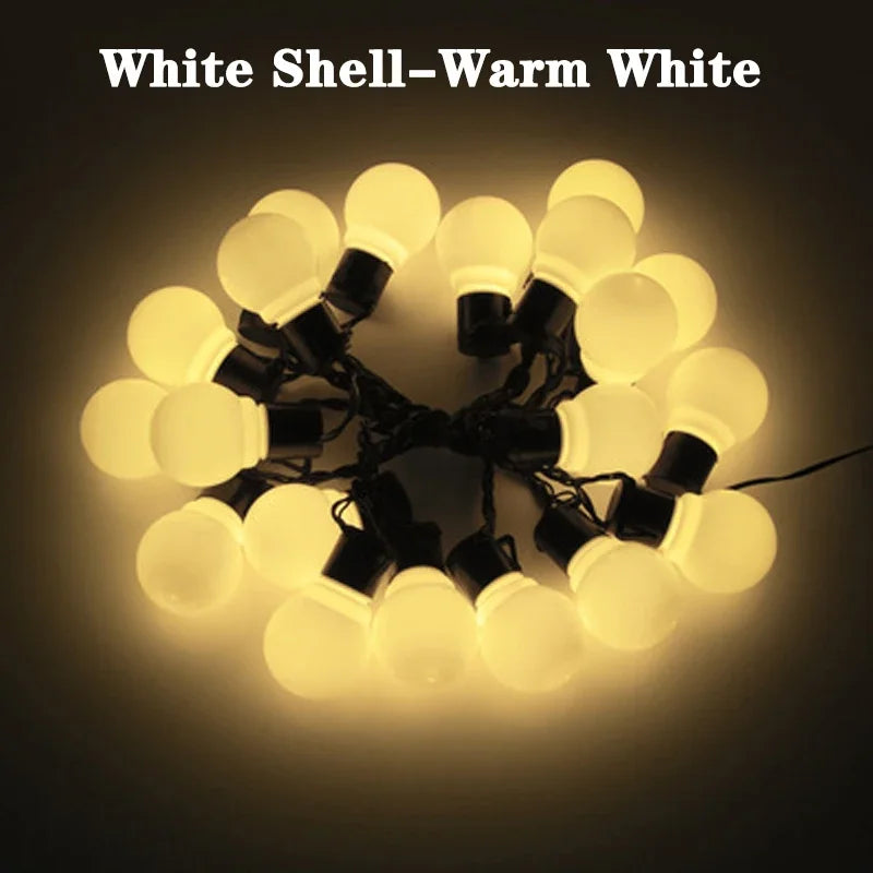 G50 LED Bulb String Lights – Solar Ambient Fairy Lights