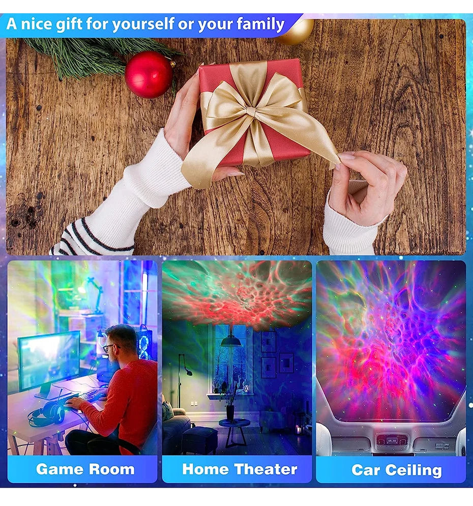 Galaxy Star Astronaut Projector – LED Starry Sky Night Lamp