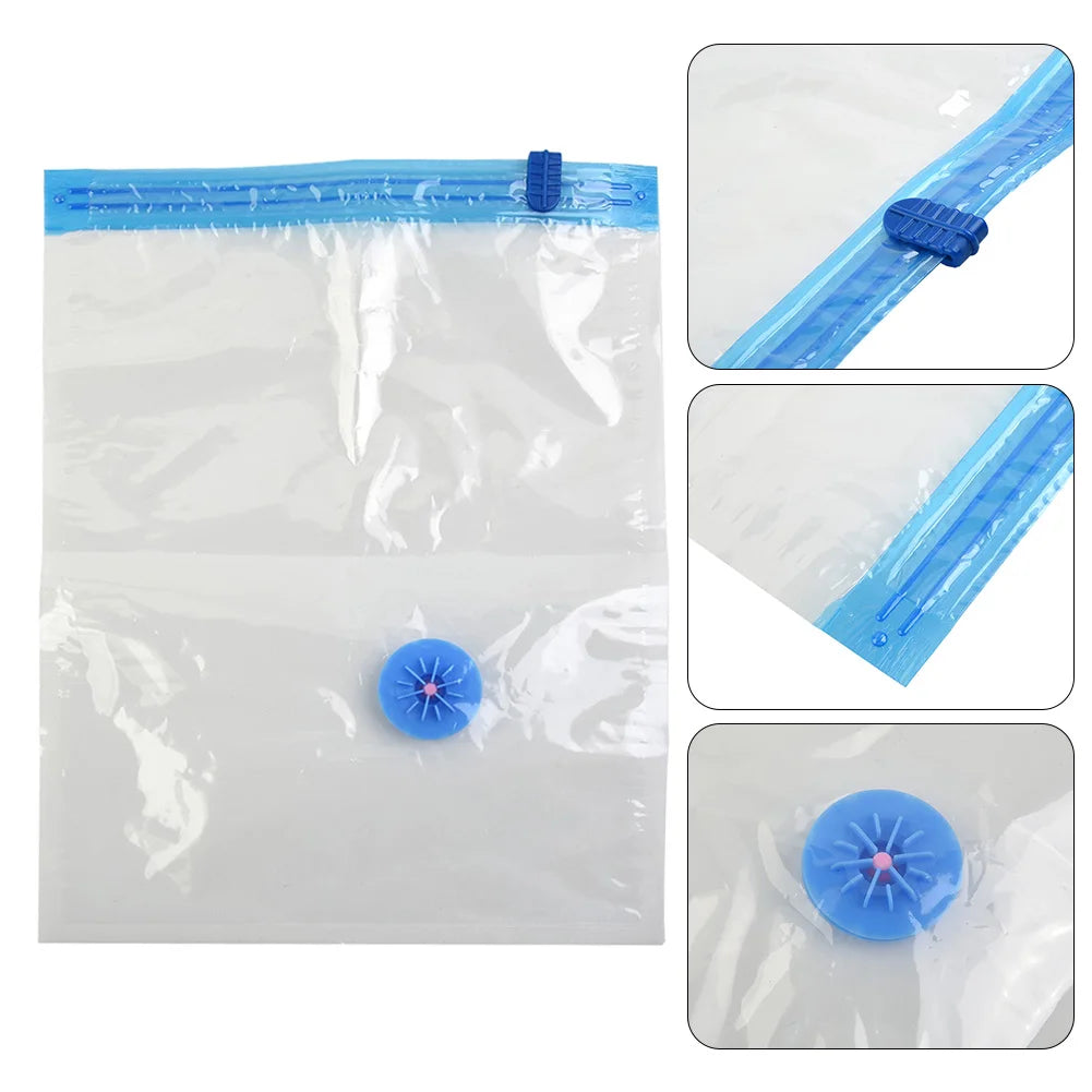 Vacuum Storage Bags with Valve – Large Space-Saving Clothes Organizer