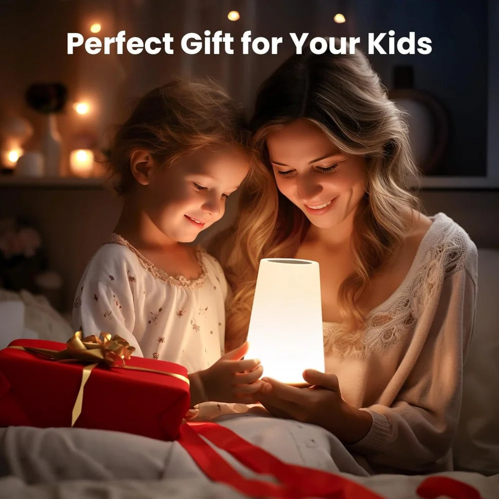 USB Rechargeable Touch Lamp – Dimmable RGB Night Light