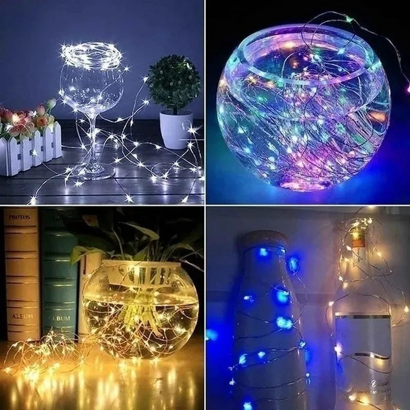 20m USB LED String Lights – Warm White Fairy Lights for Decor