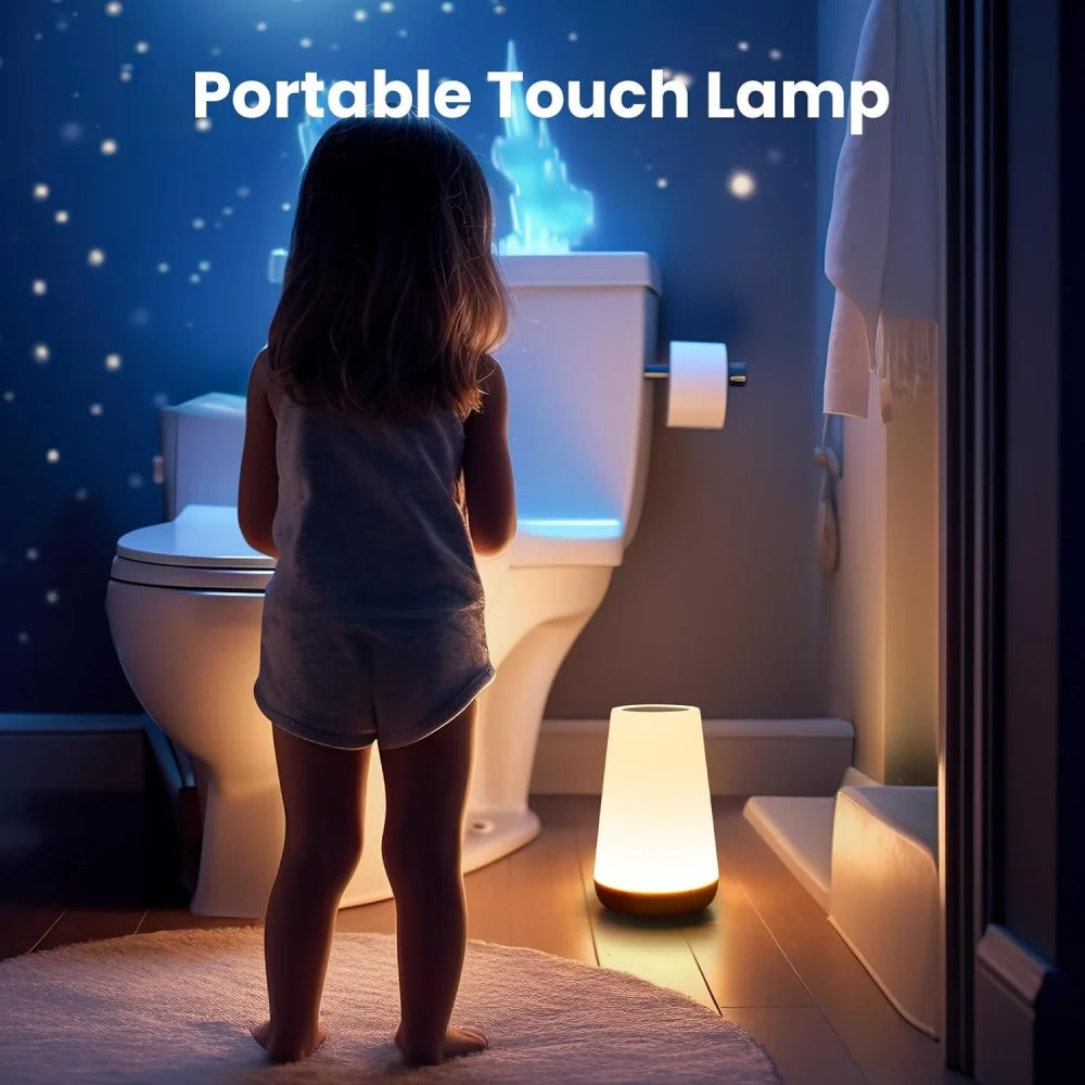 USB Rechargeable Touch Lamp – Dimmable RGB Night Light