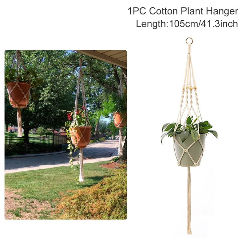 Handmade Macrame Plant Hanger – Hanging Flower Pot Planter