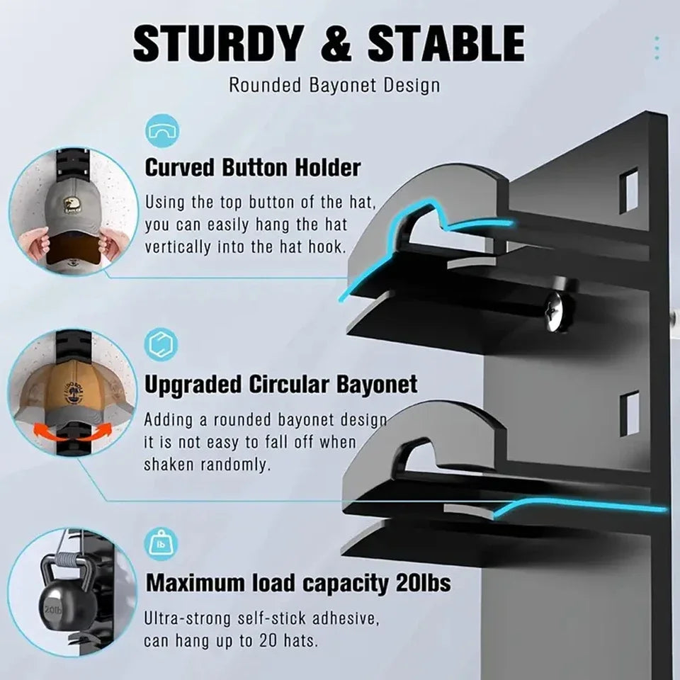 Wall-Mounted Hat Organizer