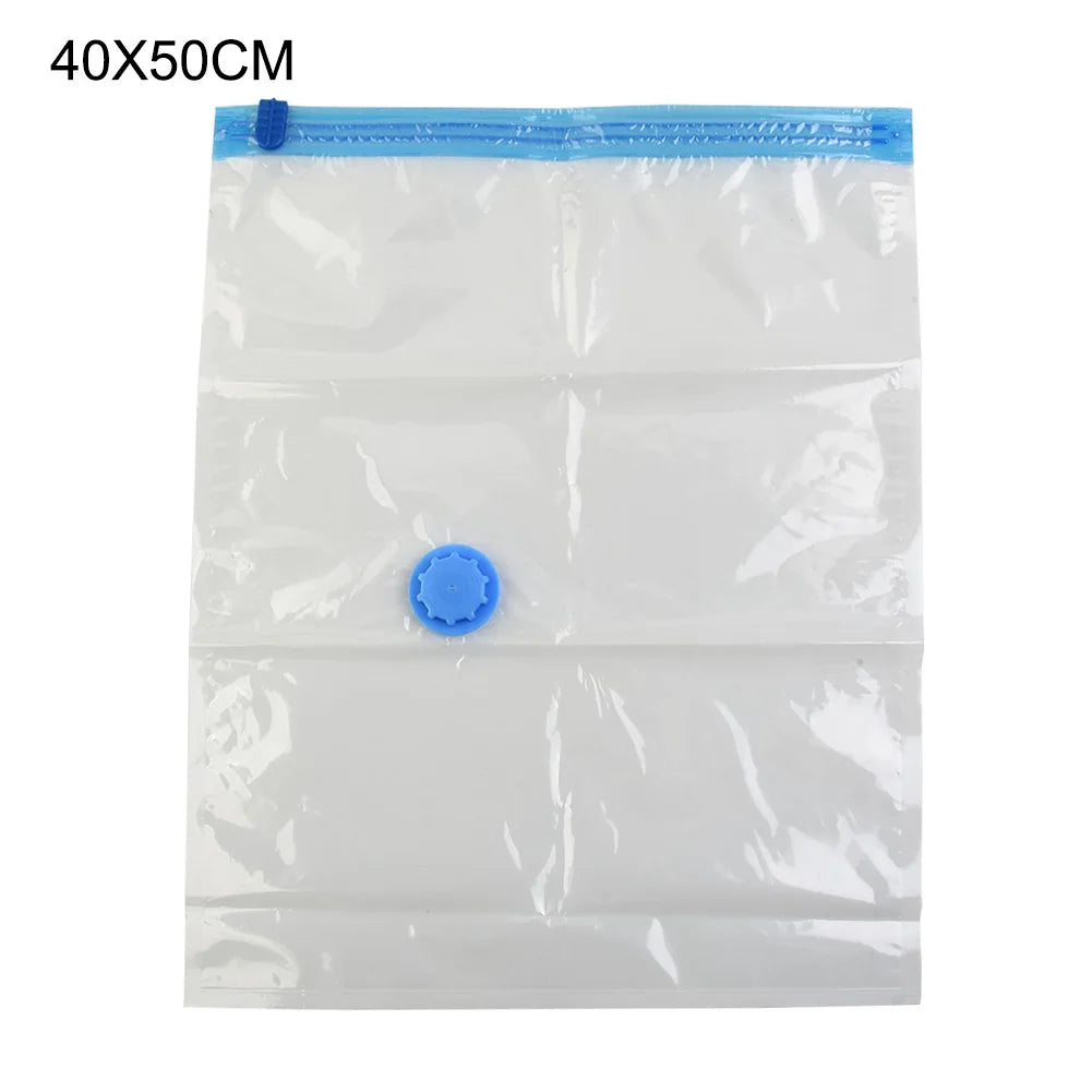 Vacuum Storage Bags with Valve – Large Space-Saving Clothes Organizer