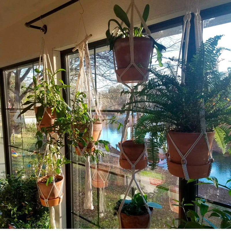 Handmade Macrame Plant Hanger – Hanging Flower Pot Planter