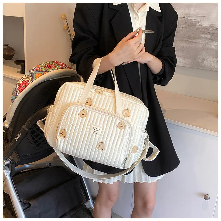 Large Mommy Diaper Bag – Shoulder & Crossbody Travel Organizer