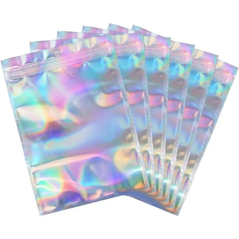 Holographic Resealable Plastic Packaging Bags
