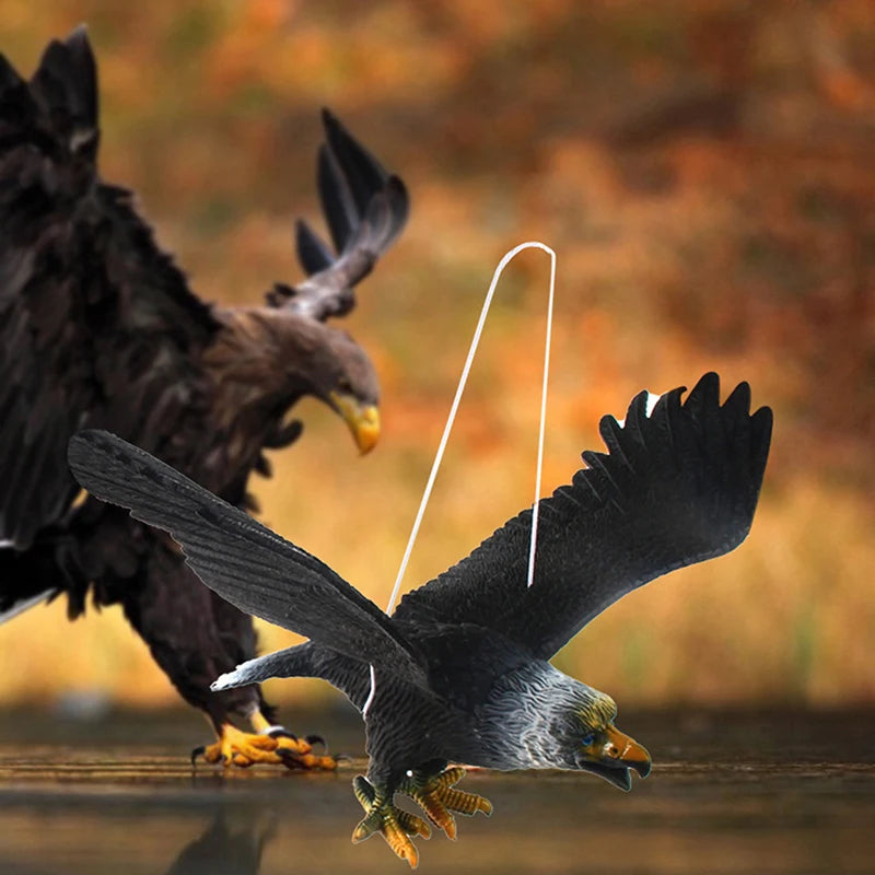 Outdoor Eagle Figurine – Hanging Bird Deterrent Decoy