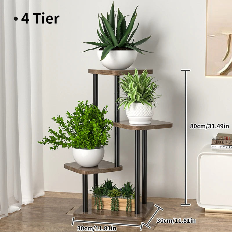 Wooden Plant Stand – 5/6/8 Layer Flower Pot Display Shelf