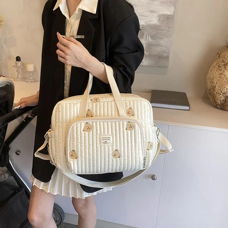 Large Mommy Diaper Bag – Shoulder & Crossbody Travel Organizer
