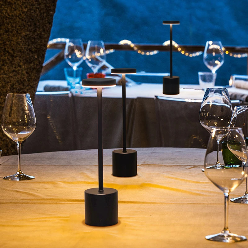 USB Rechargeable LED Table Lamp – 3-Color Touch Control