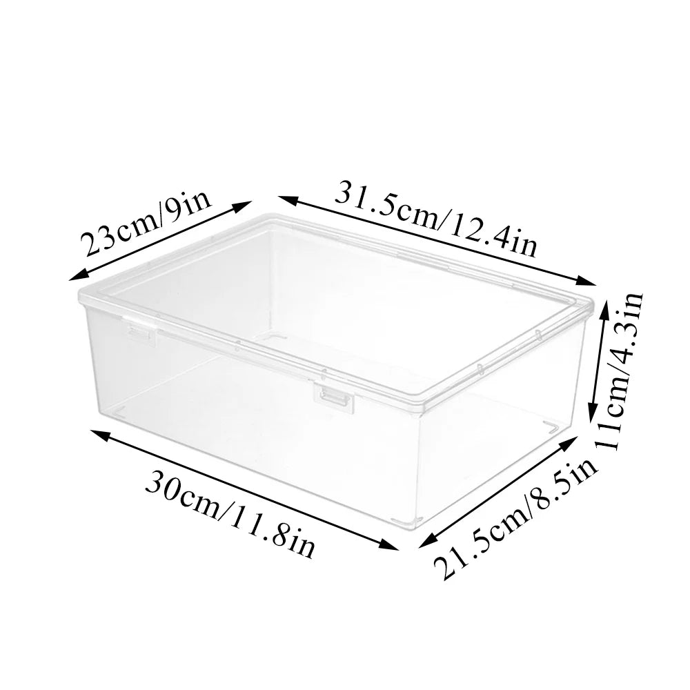 Clear Plastic Document Organizer Storage Box