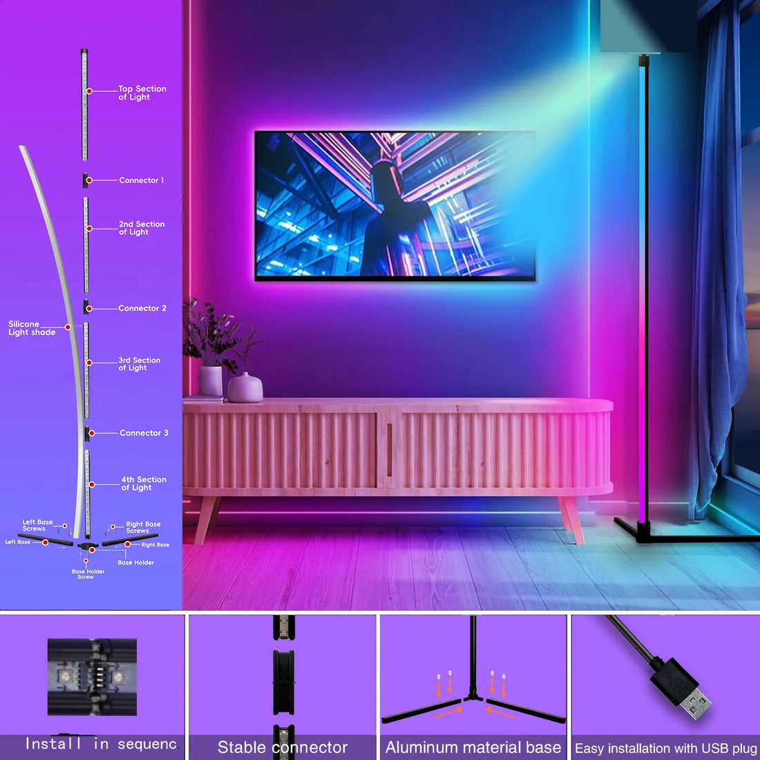 RGB Dream Color Floor Lamp