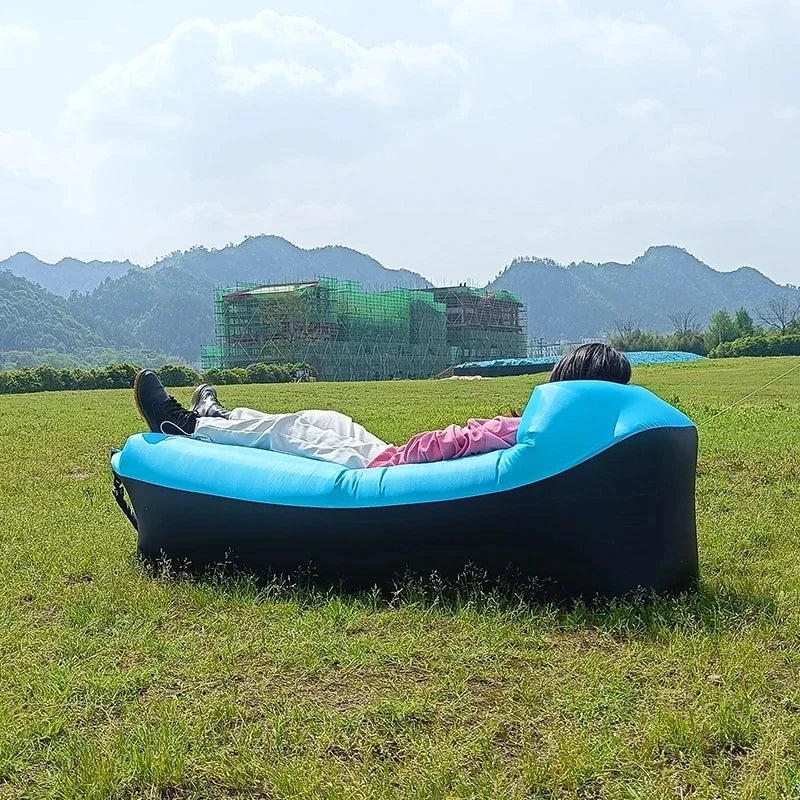 Inflatable Air Sofa Bed – Portable Outdoor Lazy Lounger 240x70cm