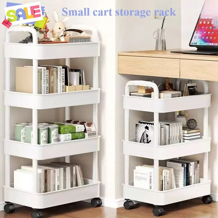 Multi-Layer Storage Cart – Movable Floor Rack with Wheels