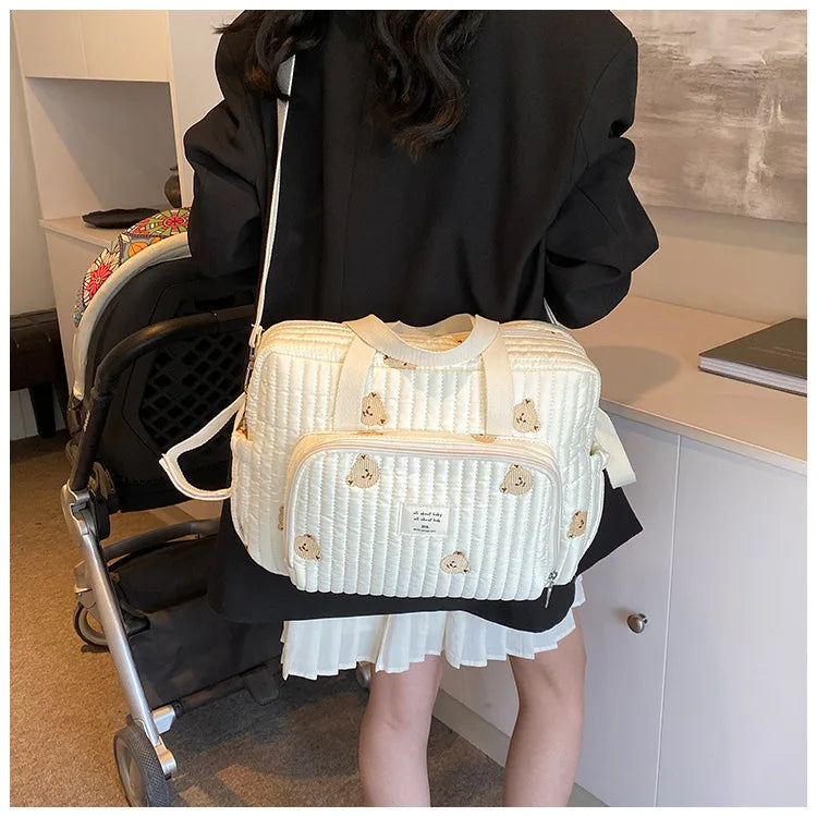 Large Mommy Diaper Bag – Shoulder & Crossbody Travel Organizer