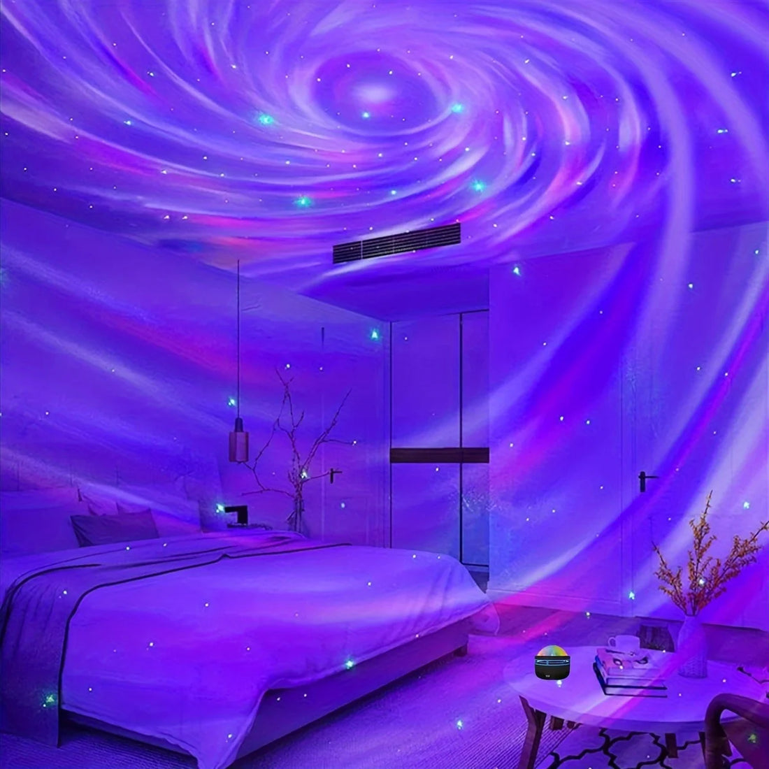 Starry Sky Galaxy Projector Lamp – LED Night Light with Remote