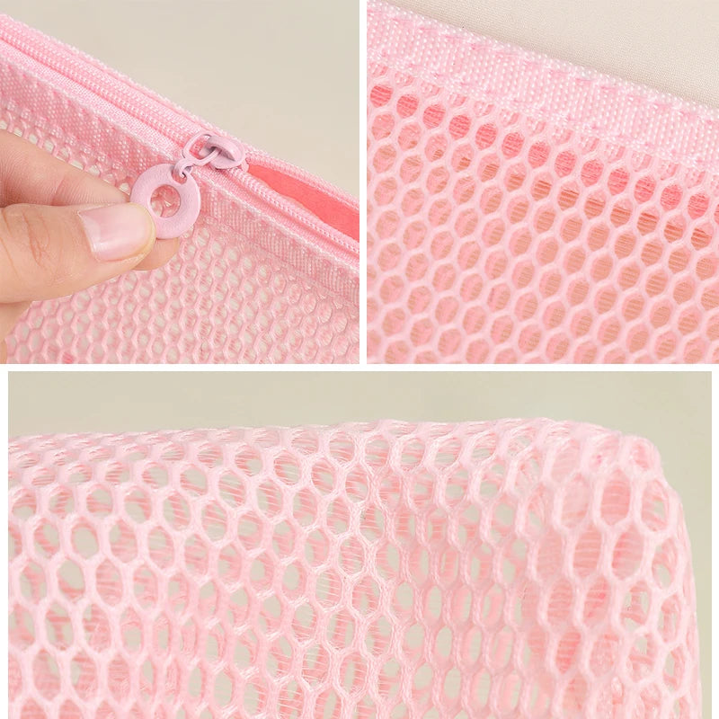 Square Mesh Cosmetic Bag