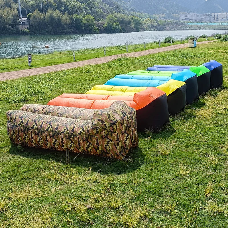 Inflatable Air Sofa Bed – Portable Outdoor Lazy Lounger 240x70cm