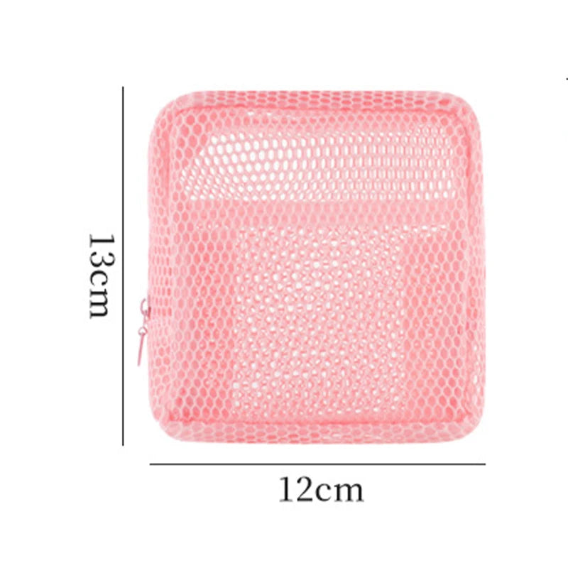 Square Mesh Cosmetic Bag
