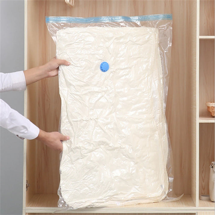 Vacuum Storage Bags with Valve – Large Space-Saving Clothes Organizer