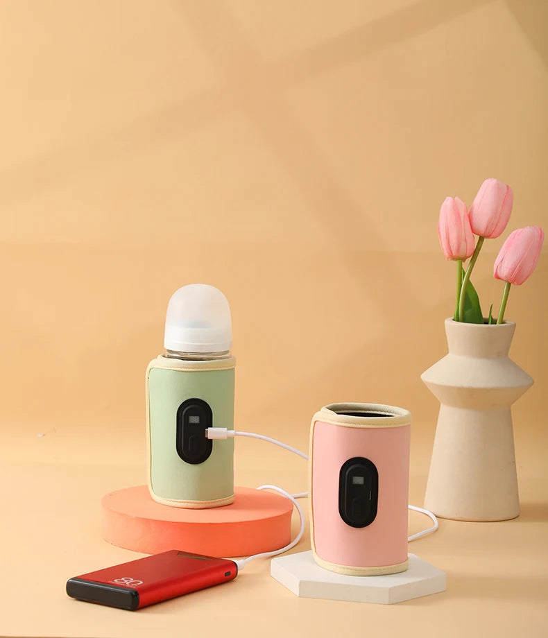 Portable USB Baby Bottle Warmer for Travel & Car Use