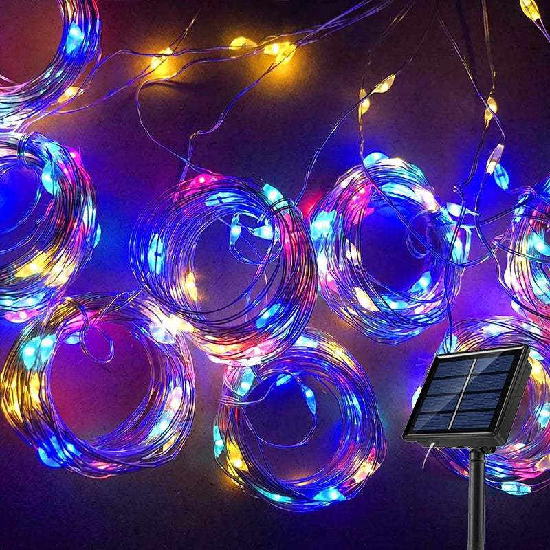 Solar Curtain String Lights