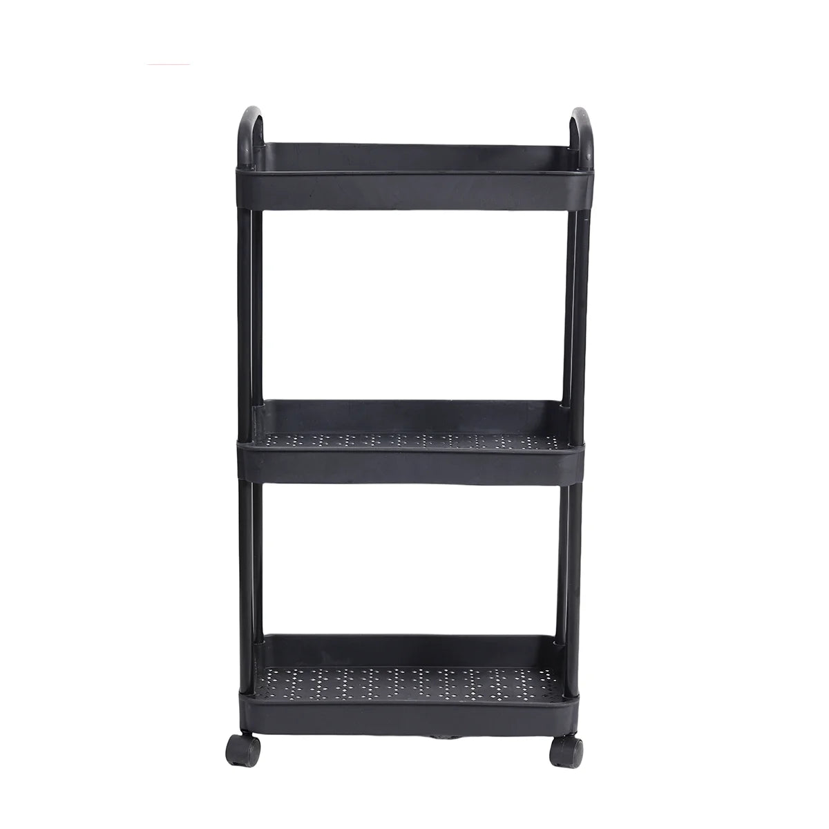 Plastic Rolling Utility Cart – Movable Storage Trolley with Wheels