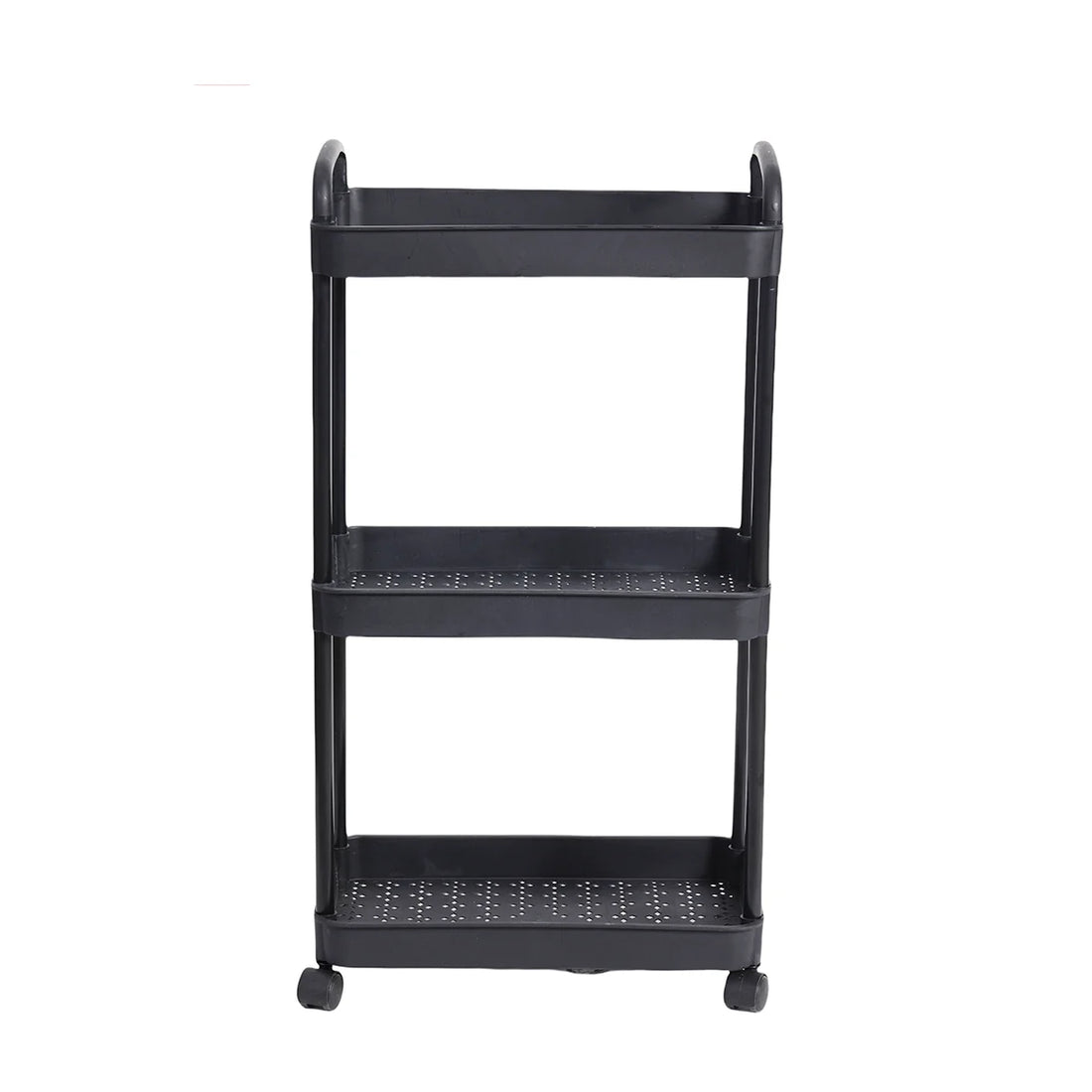 Plastic Rolling Utility Cart – Movable Storage Trolley with Wheels