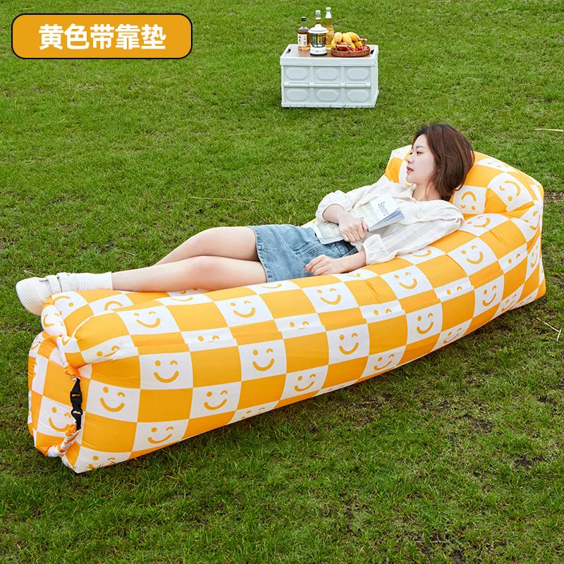 Inflatable Air Sofa Bed – Portable Outdoor Lazy Lounger 240x70cm