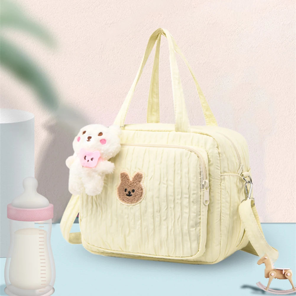 Baby Diaper Bag with Pendant – Large Capacity Travel Organizer