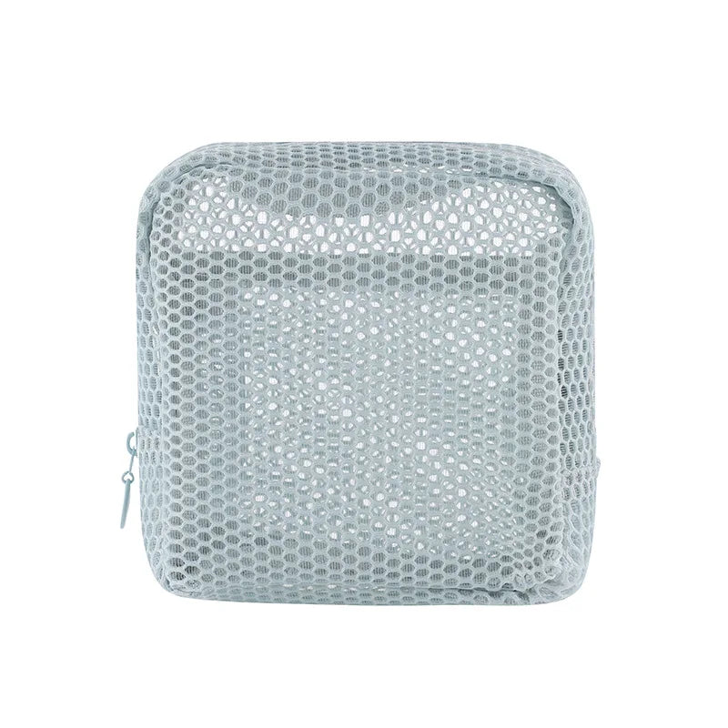 Square Mesh Cosmetic Bag
