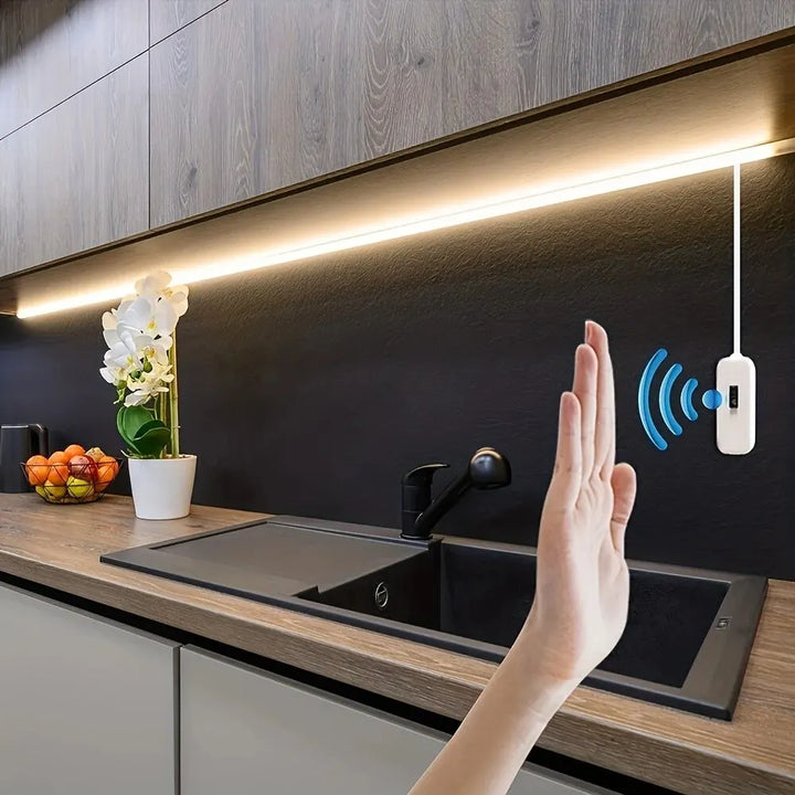 1M USB LED Strip Light – Gesture Sensor Night Lamp, Dimmable 60 LEDs