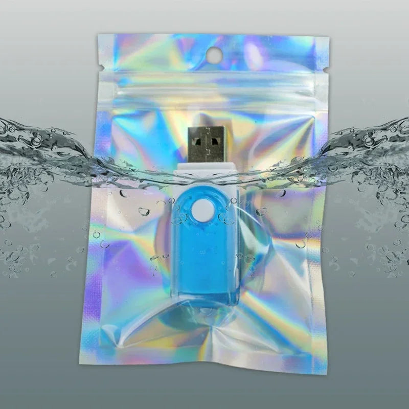 Holographic Resealable Plastic Packaging Bags