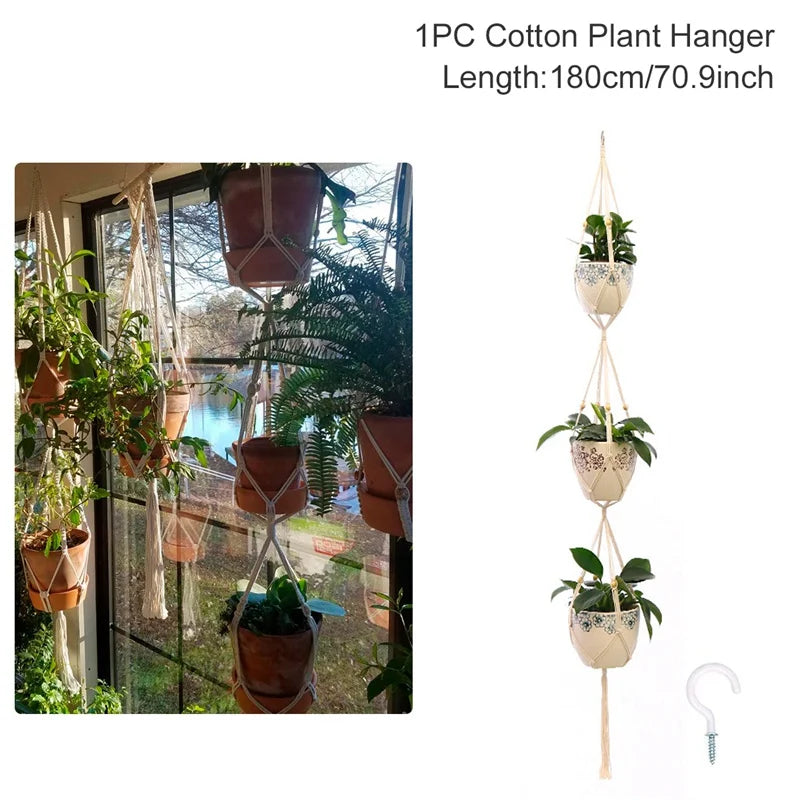 Handmade Macrame Plant Hanger – Hanging Flower Pot Planter