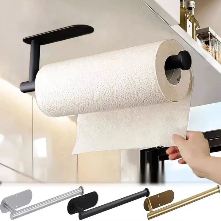 Adhesive Paper Towel Holder – Kitchen & Bathroom Tissue Dispenser