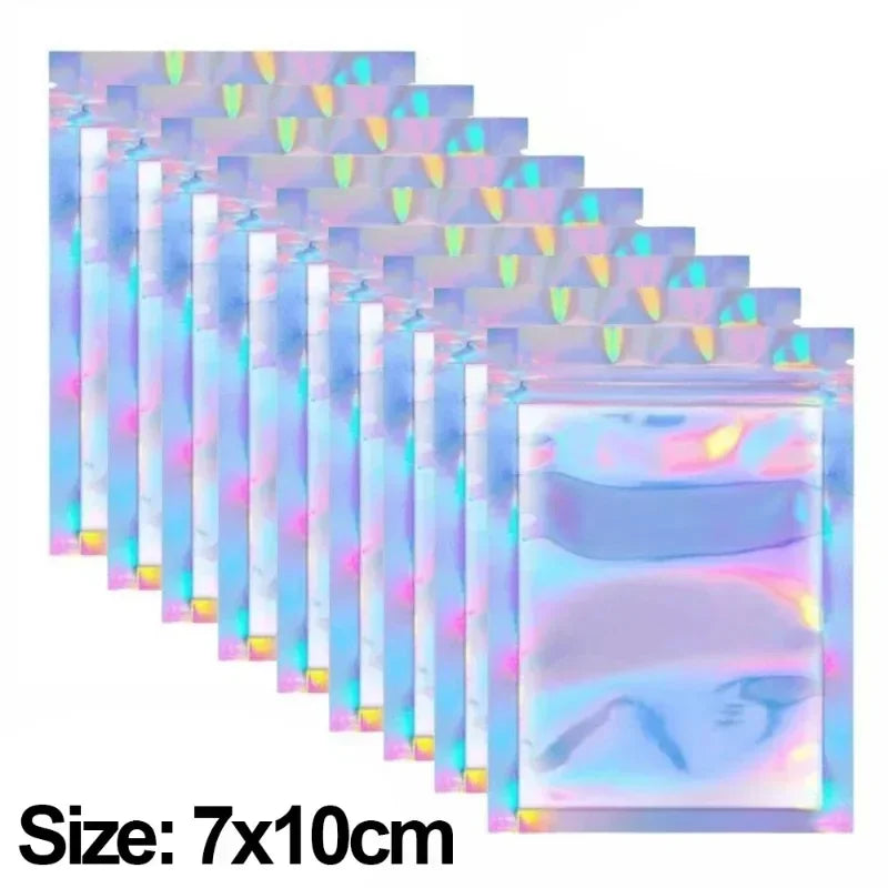 Holographic Resealable Plastic Packaging Bags