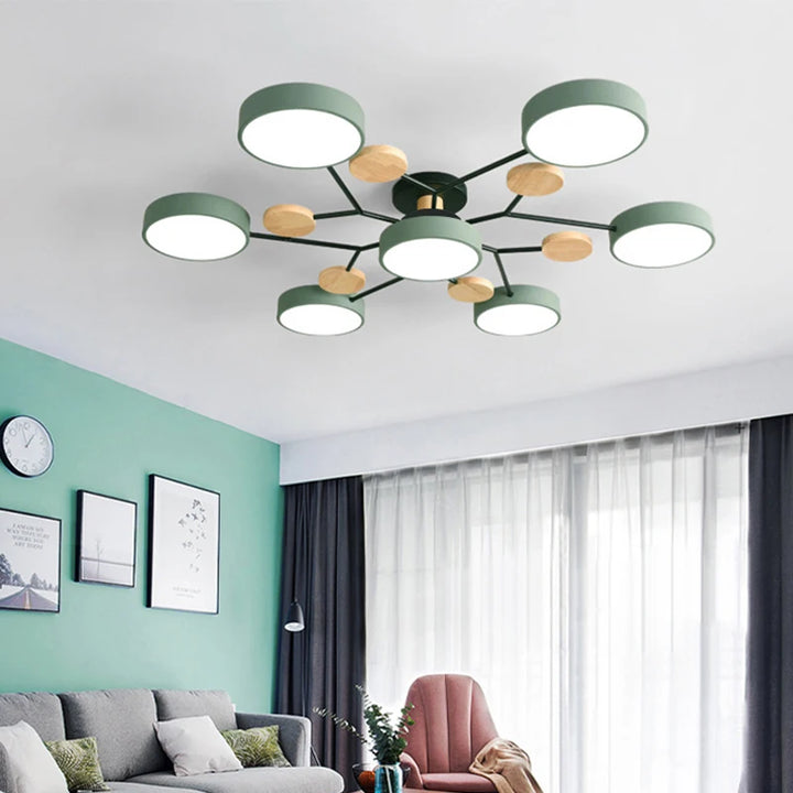 LED Chandelier with 3 Color Modes