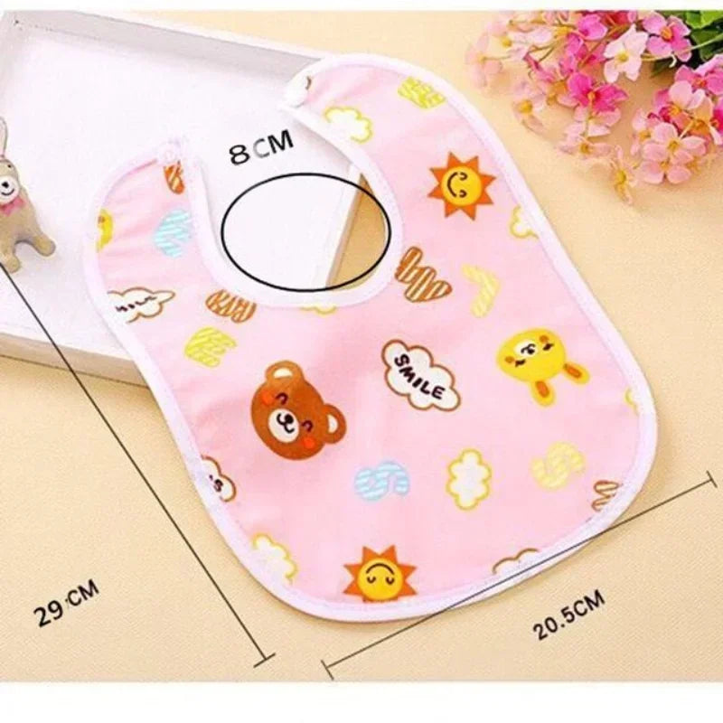 Cotton Waterproof Baby Bib – Feeding Protection for Toddlers