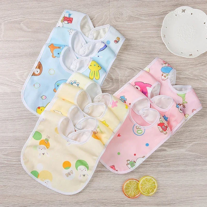 Cotton Waterproof Baby Bib – Feeding Protection for Toddlers